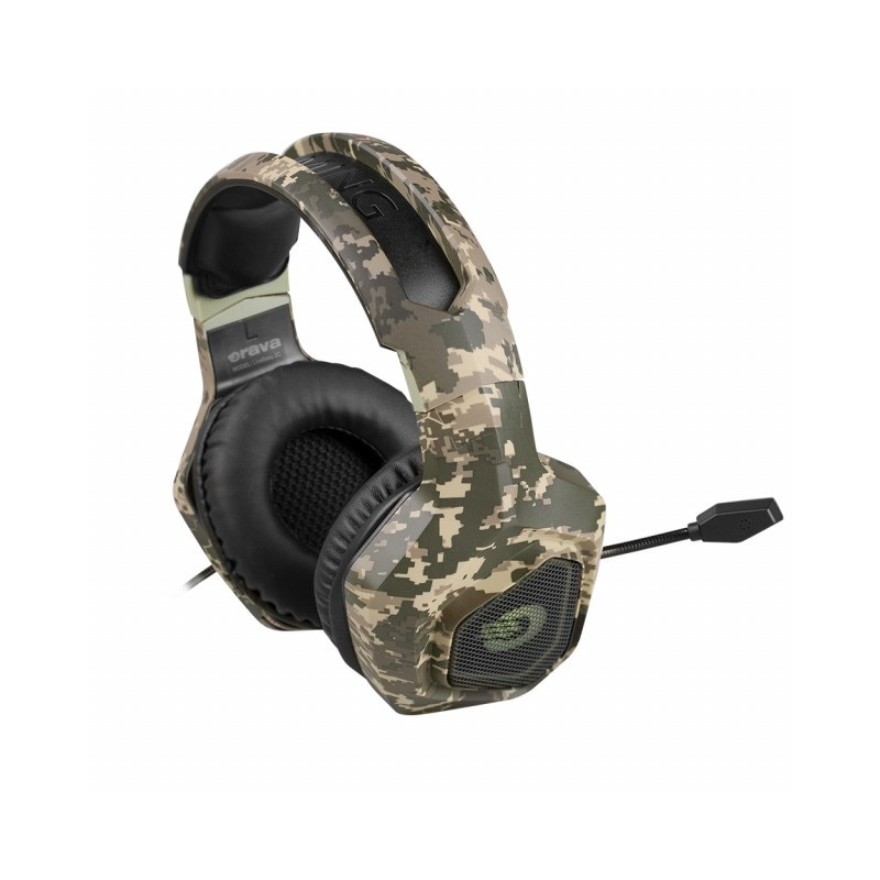 Casti cu microfon, Orava, LIVEBASS-2C, 20 – 20.000 Hz, Camuflaj