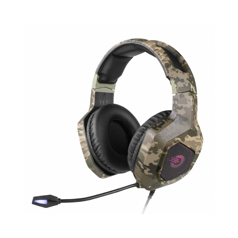 Casti cu microfon, Orava, LIVEBASS-2C, 20 – 20.000 Hz, Camuflaj