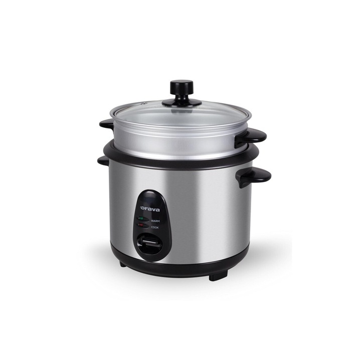 Orava MH-05 500 W, 1.5 l, melegen tartás funkció Inox-Fekete többfunkciós rizsfőző