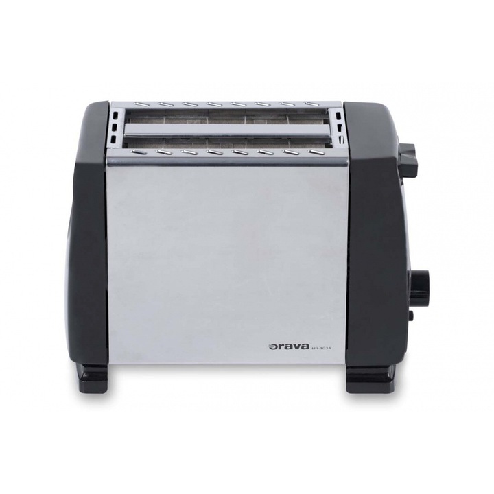 Orava HR-103A 650 W, 2 szelet, 6 fokozat Inox-Fekete kenyérpiritó