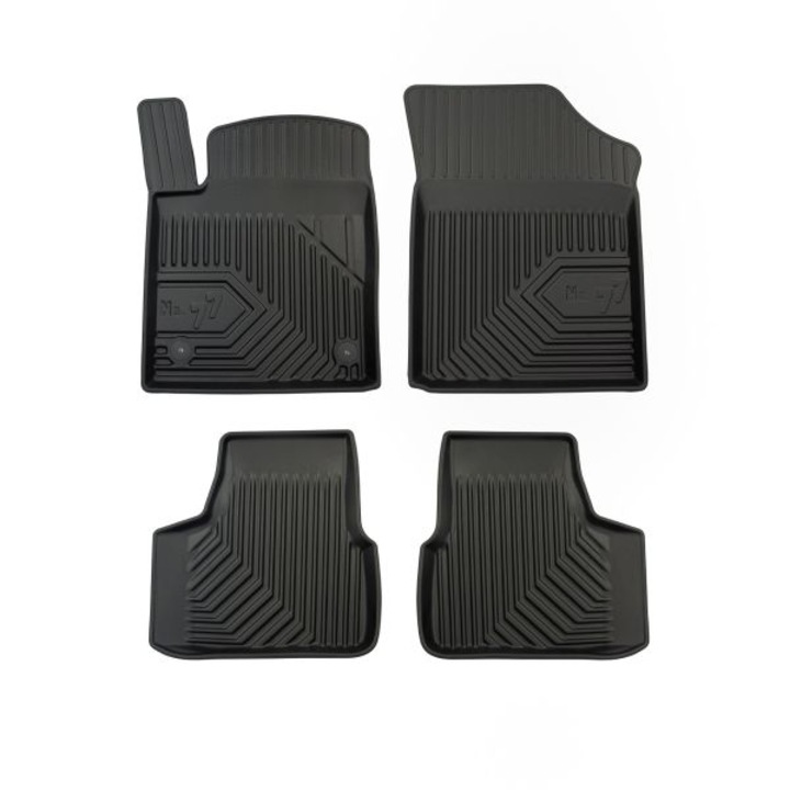Set 4 covorase podea cauciuc FROGUM basic, fata/spate, pentru SEAT MII; SKODA CITIGO; VW UP! 08.11-, Hatchback, (3d / 5d)