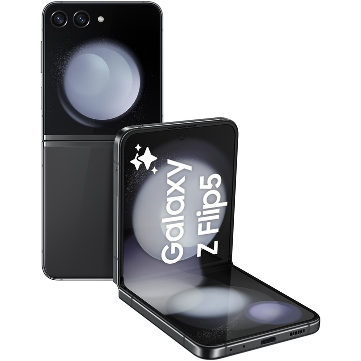 Telefon mobil Samsung Galaxy Z Flip5, 8GB RAM, 256GB, 5G, Graphite