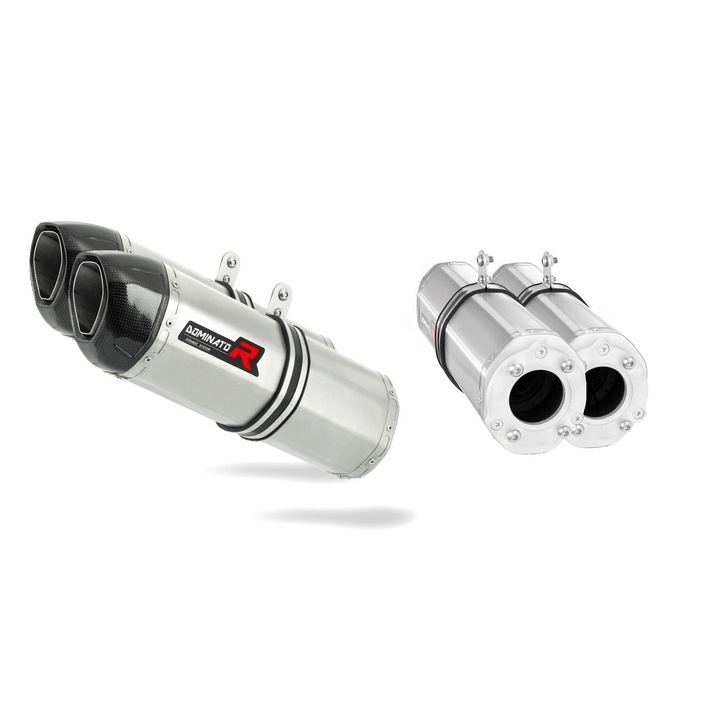 Изпускателен барабан, Dominator, Inox, Suzuki TL 1000 R, Silver/Black