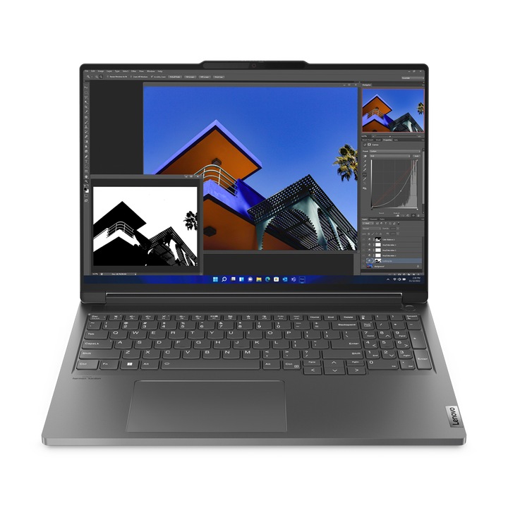 Лаптоп Lenovo ThinkBook 16p G4 IRH, 21J8003BBM, 16", Intel Core i7-13700H (14-ядрен), NVIDIA GeForce RTX 4060 (8GB GDDR6), 32GB 5200MHz (2x16GB) DDR5, Сив