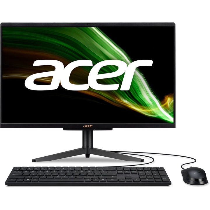 Настолен компютър Acer Aspire C22-1600 All-in-One, Процесор Intel Celeron N4505 (2.0/2.9GHz, 4M), 8 GB, 256 GB SSD M.2 NVMe, Intel UHD Graphics, Free DOS