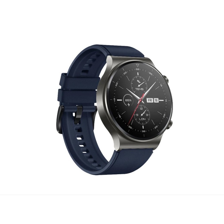 BeSmart szilikon szíj Huawei GT 3/ GT 3 Pro/ GT 2/ GT 2 Pro/ GT-hez, 22 mm, sötétkék