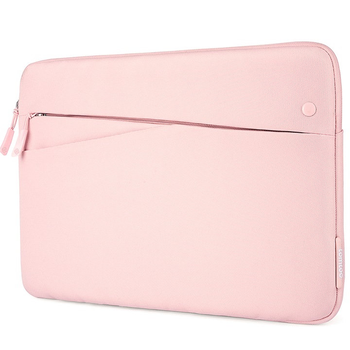 Tok Apple iPad tablethez, 2 rekesz cipzárral, tartozékoknak, vízálló külső, maximum 11" átlós rózsaszín