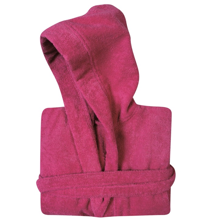 Halat de baie, Das Home, M, Fuchsia, Bumbac