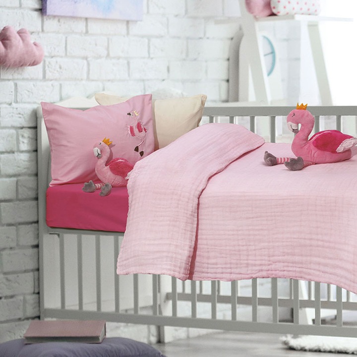 Lenjerie de pat, Bumbac, Multicolor, 110x150