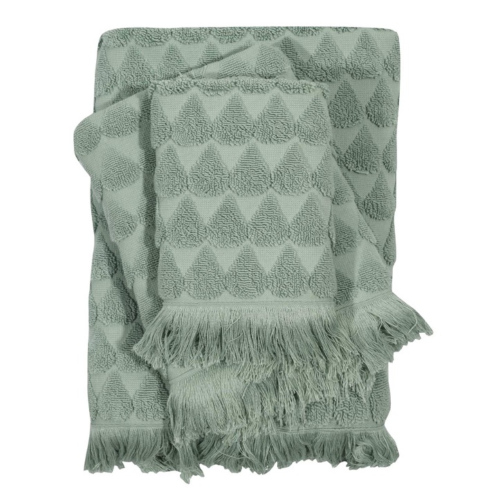 Set de 3 prosoape, Das Home, 100%Bumbac, Menta