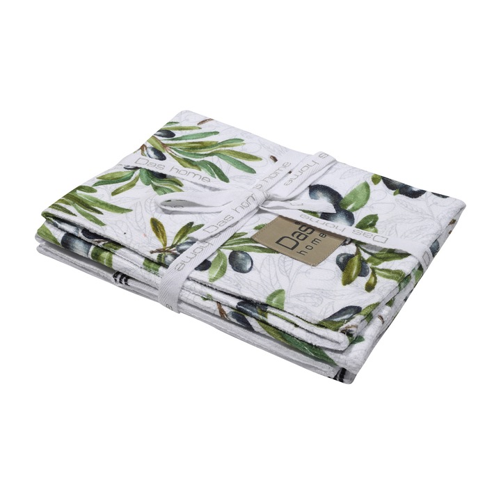 Set 2 prosoape de bucatarie, Das Home, Microfibra, 40x65cm, Multicolor