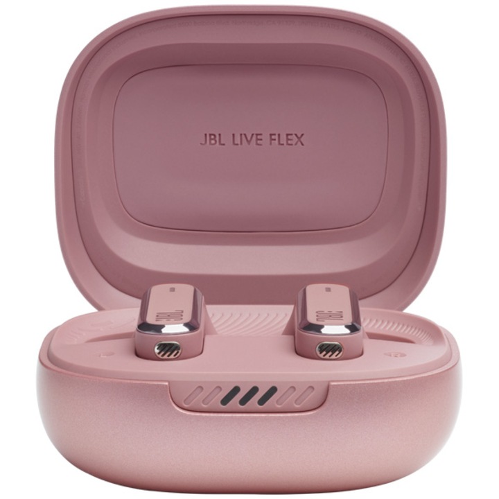 Слушалки In-Ear True Wireless JBL Live Flex, Noise Cancelling, Bluetooth 5.3, Touch Control, IP54, Dual Connect Multi Point, Розов