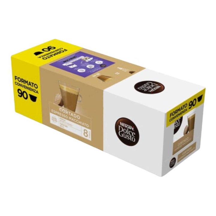Cafea, Nescafe, Dolce Gusto, Cortado Espresso Macchiato, 90 capsule