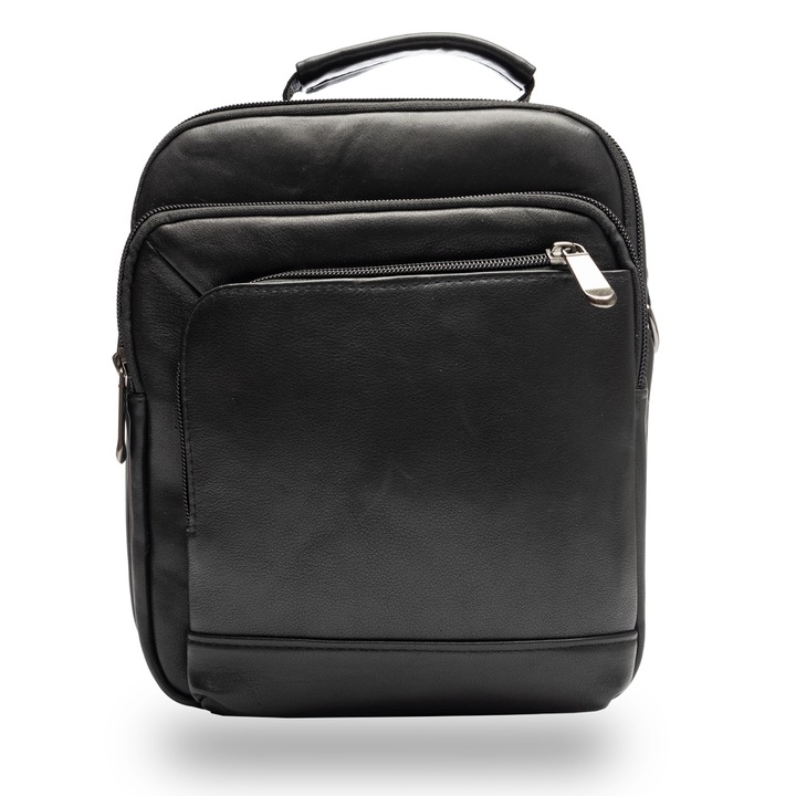 Férfi bőrtáska, Toro Nero, Black Oliver
