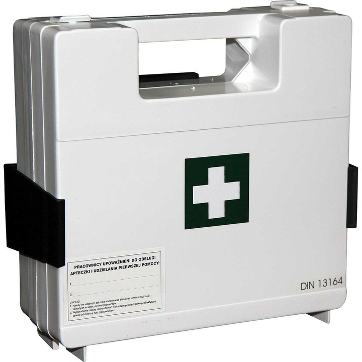 Trusa de prim ajutor, RAW-POL, Plastic, 24x24x10.5 cm, Alb