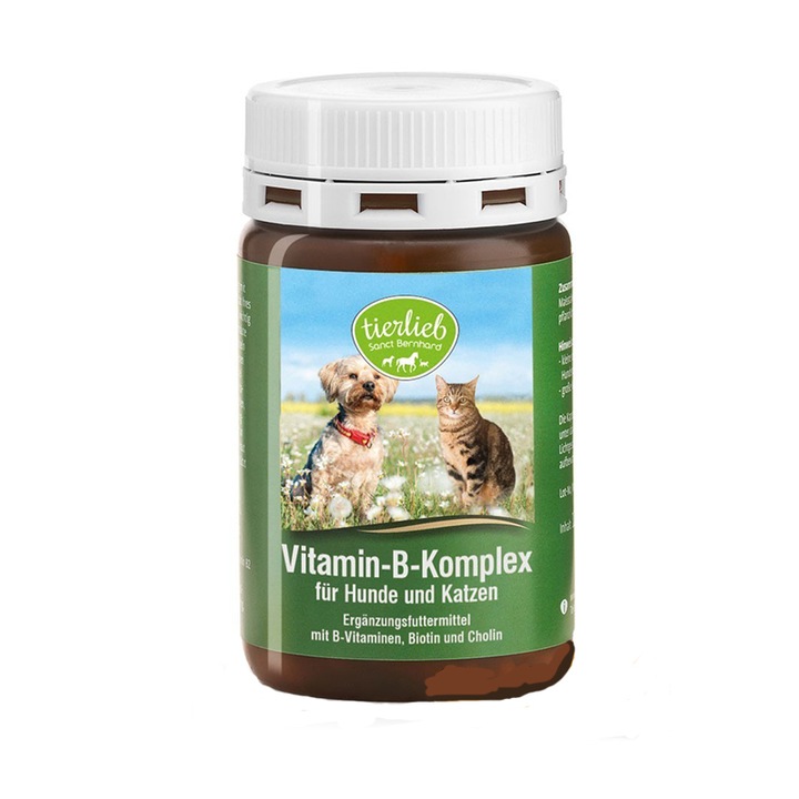 Capsule vitamina B complex Sanct Benhard pentru caini si pisici 120 buc