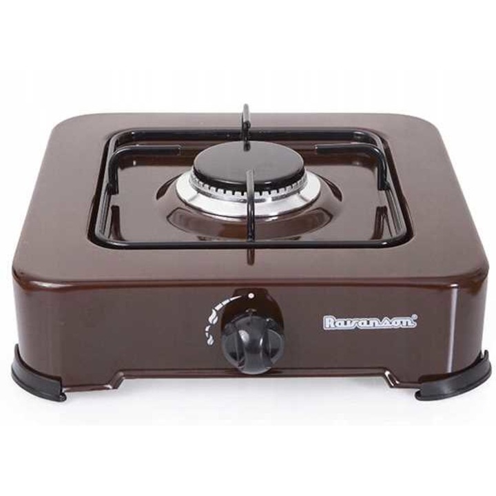 Котлон, Ravanson K-01BR, газов, емайлиран метал, кафяв, 34 x 30,4 x 10,5 cm