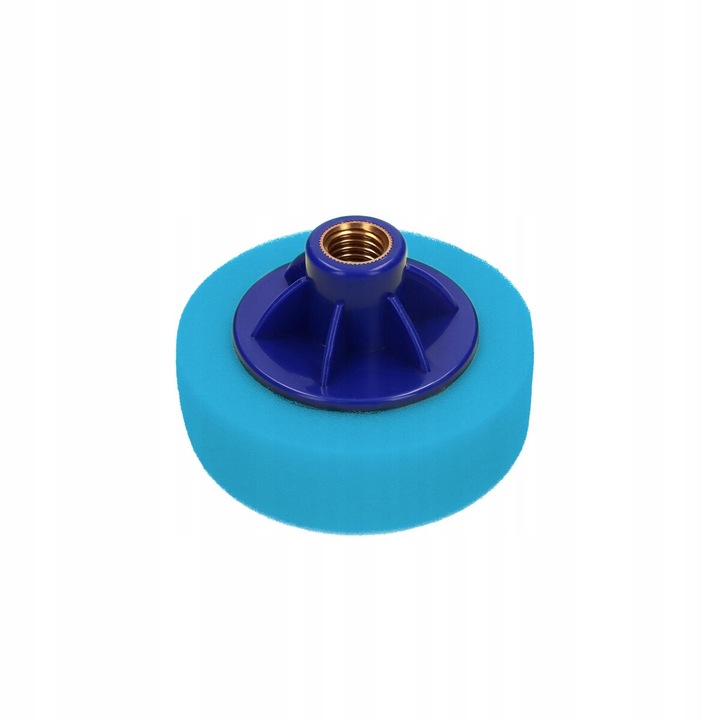 Burete pentru polisare, albastru, dur, 80mm, cu filet M14, ITALKO