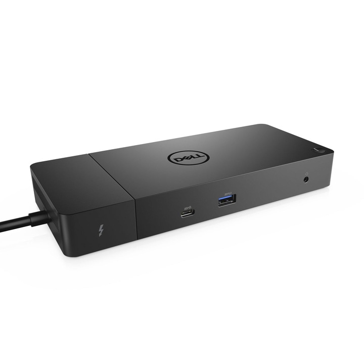USB-C кабелна докинг станция WD19TB, Dell, Thunderbolt 3, 2.0b, черна