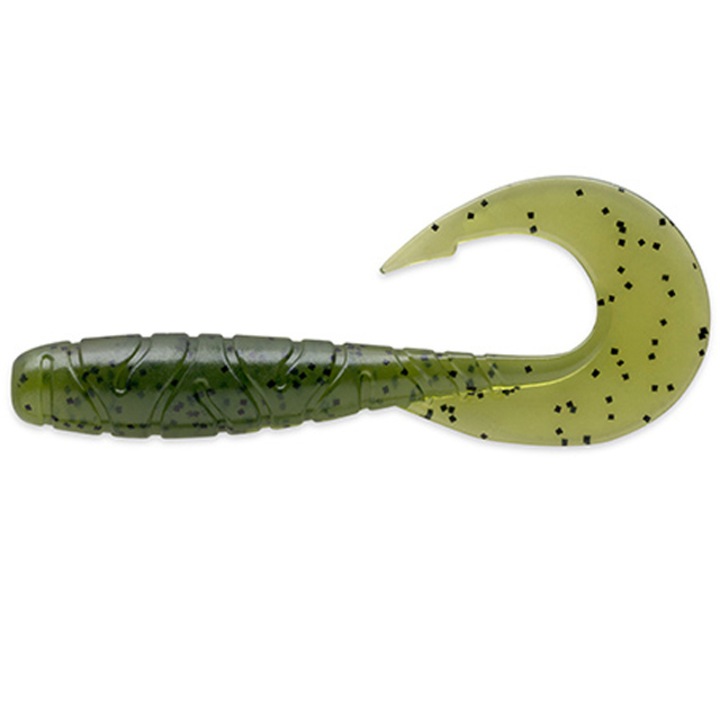 4 db-os lágy csali készlet FishUp Mighty Grub 13,3 cm 042 görögdinnye mag
