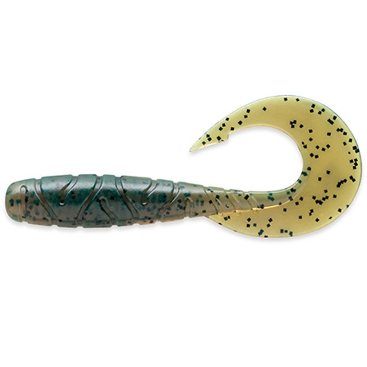 7 db-os lágy csali készlet FishUp Mighty Grub 10cm 017 Motor Oil Pepper