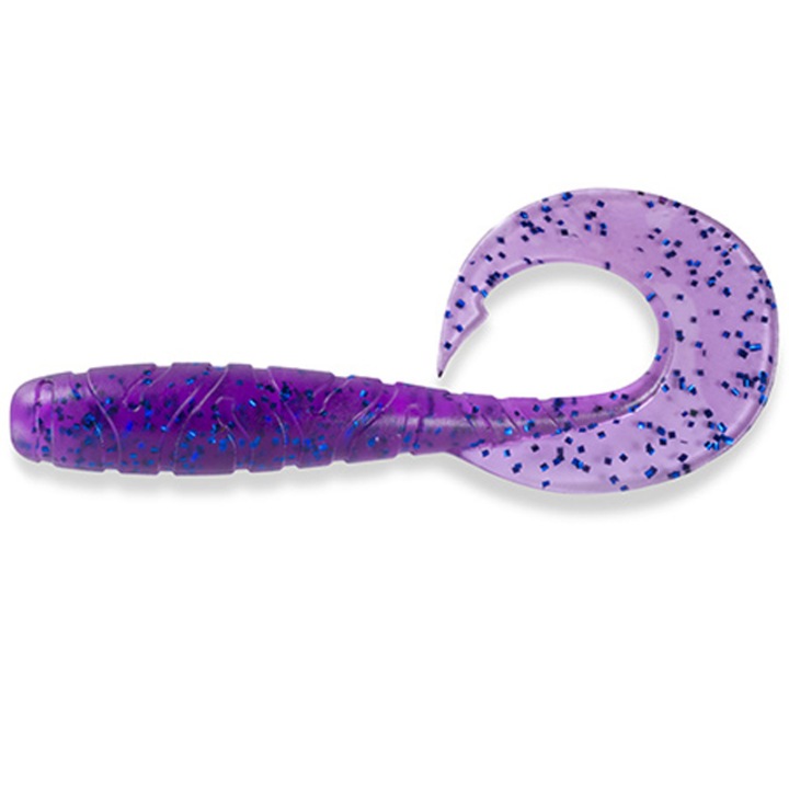 7 db-os lágy csali készlet FishUp Mighty Grub 10cm 014 Violet Blue