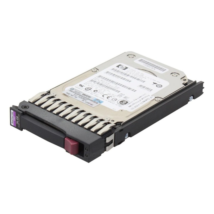 Твърд диск сървър SAS, Hewlett Packard, 15 000rpm, 36GB, сив