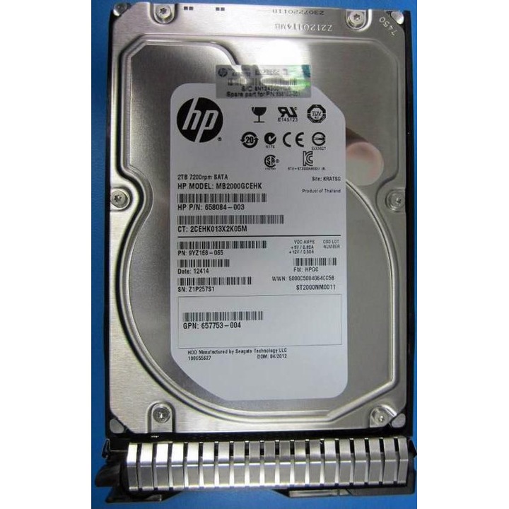 SSD, Hewlett Packard, 2 TB, 6G, SATA