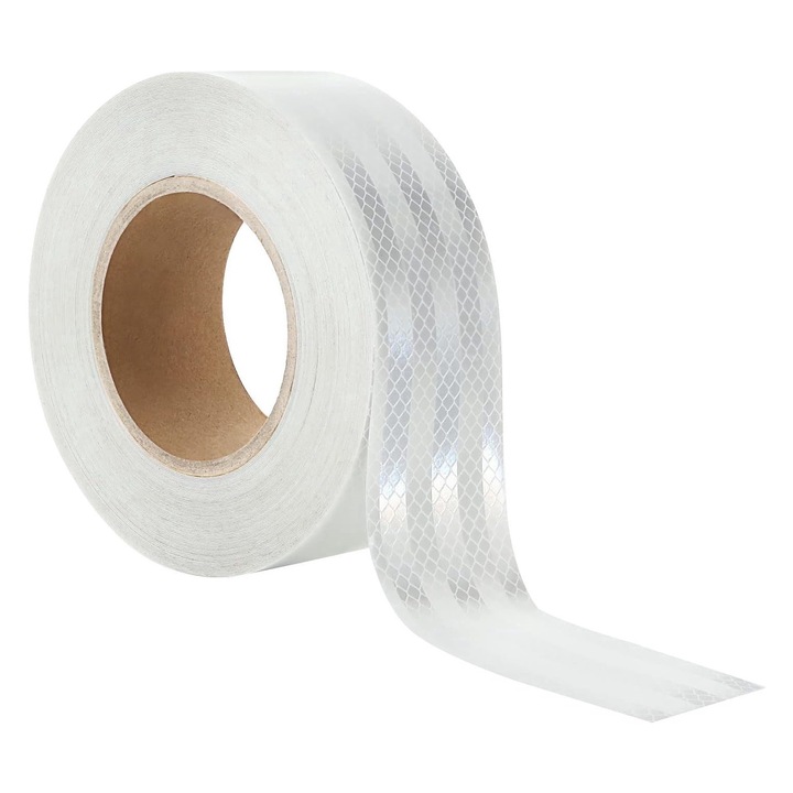 Banda alba Reflectorizanta auto 45.7 m