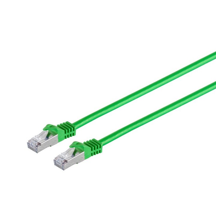 Cablu de retea, MicroConnect RJ45 S/FTP PiMF, verde, 213022209