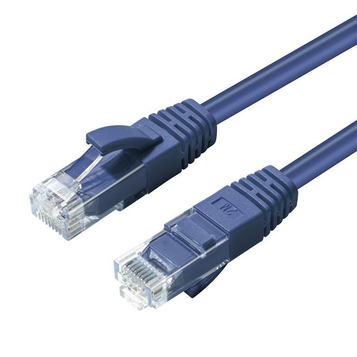 Cablu de retea, MicroConnect CAT6A UTP 20m Albastru