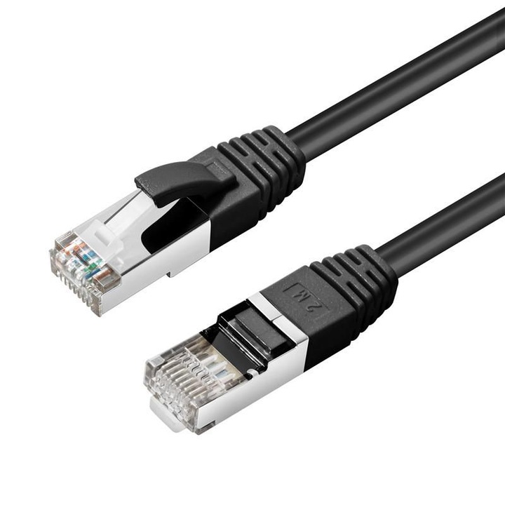 Cablu S/FTP CAT6 LSZH PiMF 20m, MicroConnect, negru