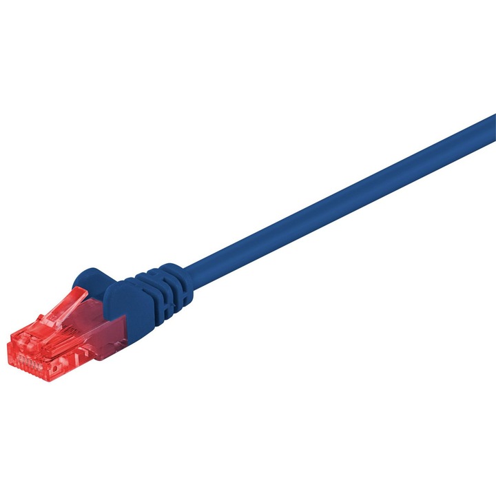 Cablu de retea U/UTP CAT6, MicroConnect, PVC, 5 m, Albastru