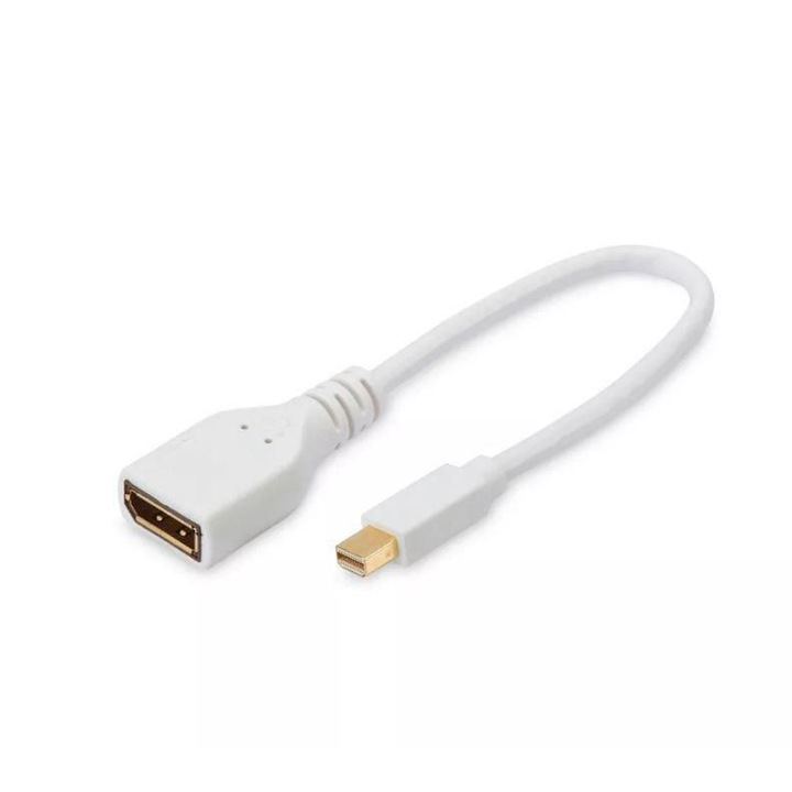 Adaptor Mini Displayport, MicroConnect, 15cm, Alb