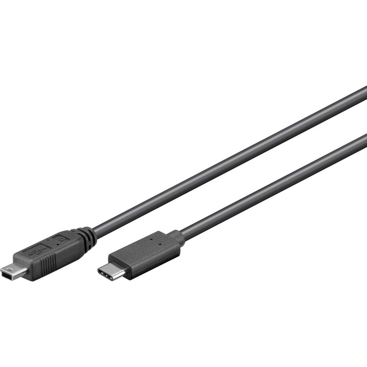 Adatkábel, MicroConnect, USB-C - Mini USB B 5P 0,5 m