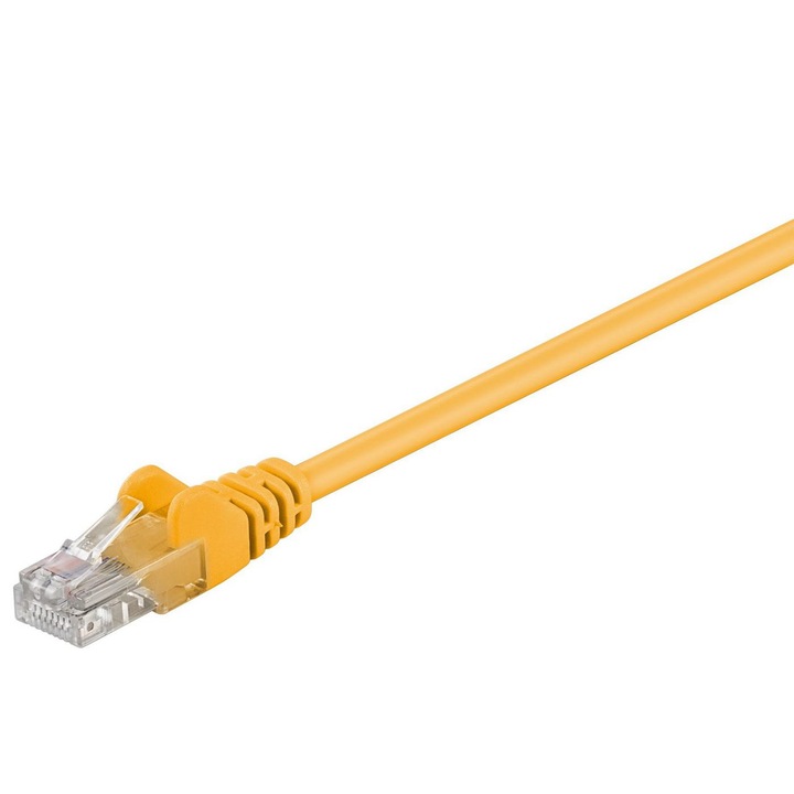 Кабел MicroConnect U/UTP CAT5e 0.25 M PVC жълт, 213025016