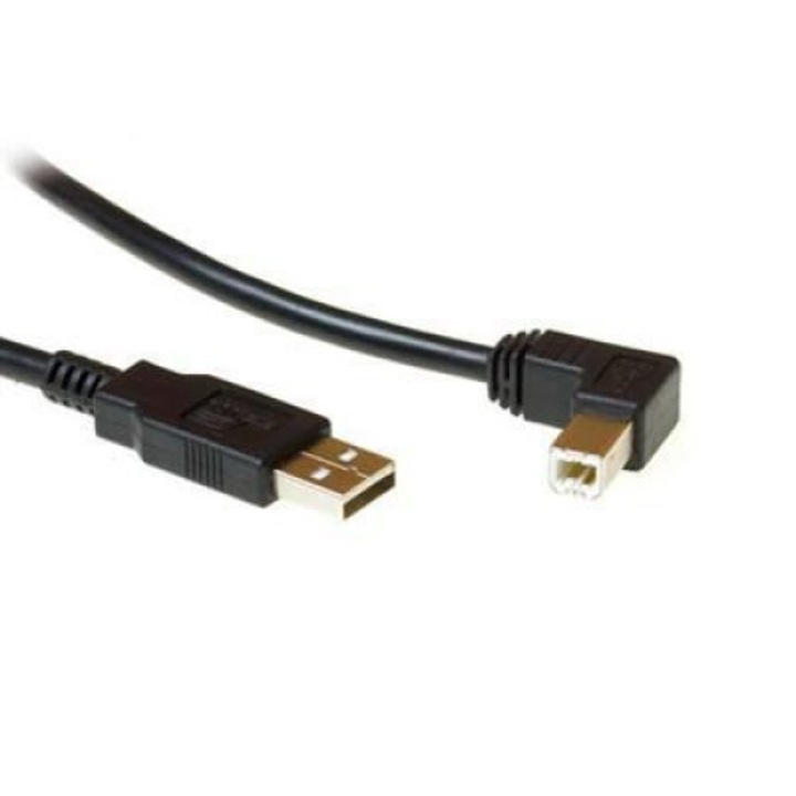 Cablu MicroConnect USB2.0 AB 1,8 m, Negru
