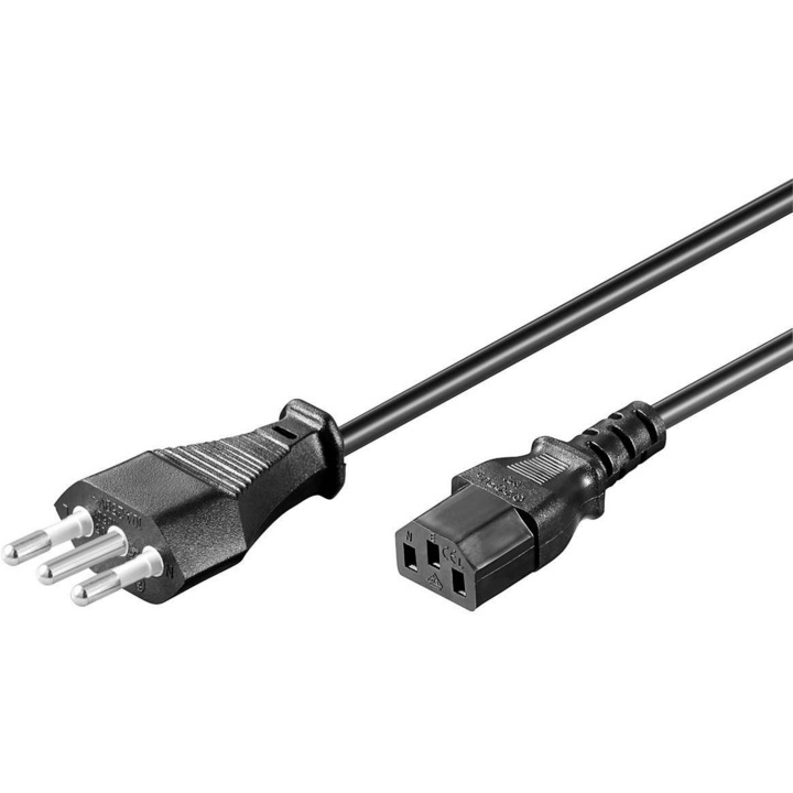 Cablu de alimentare MicroConnect, C13, 3m, 16A, negru