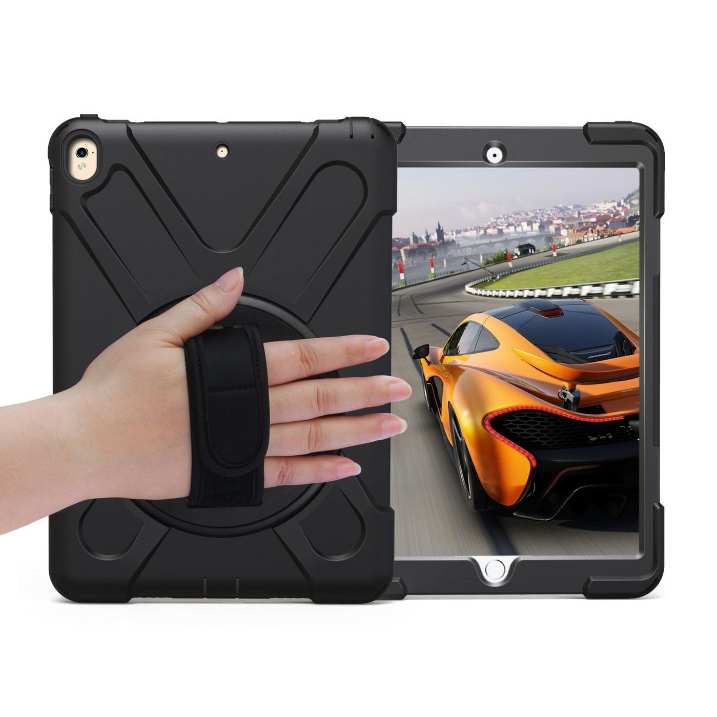 Husa Defender, eSTUFF, Pentru iPad Pro 10.5/Air 10.5, Negru
