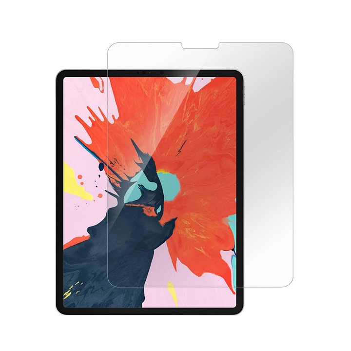 Folie protectie pentru iPad Pro, eSTUFF, Sticla securizata, 12.9"
