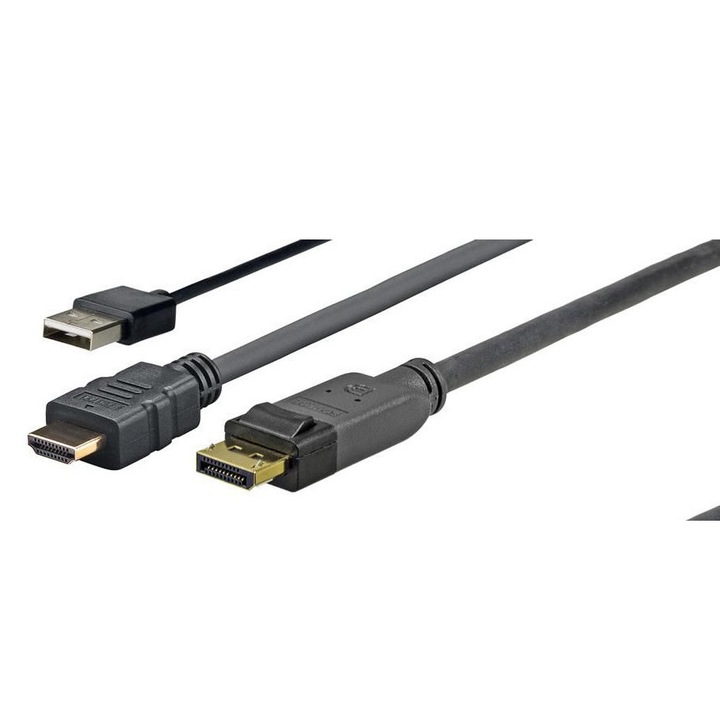 Cabluri HDMI/DP/USB, VivoLink, Negru