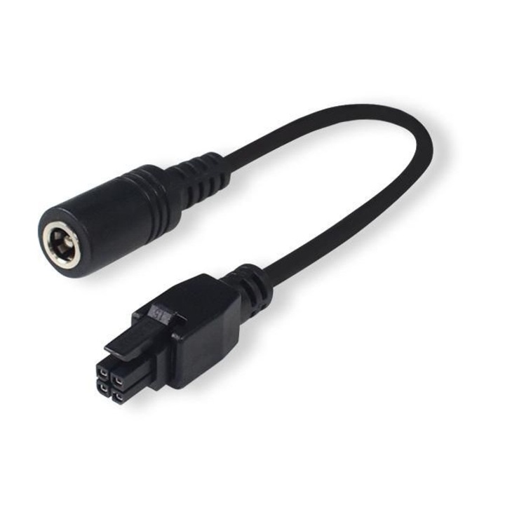 Adaptor de priza cu 4 pini - cilindru, Teltonika, Negru