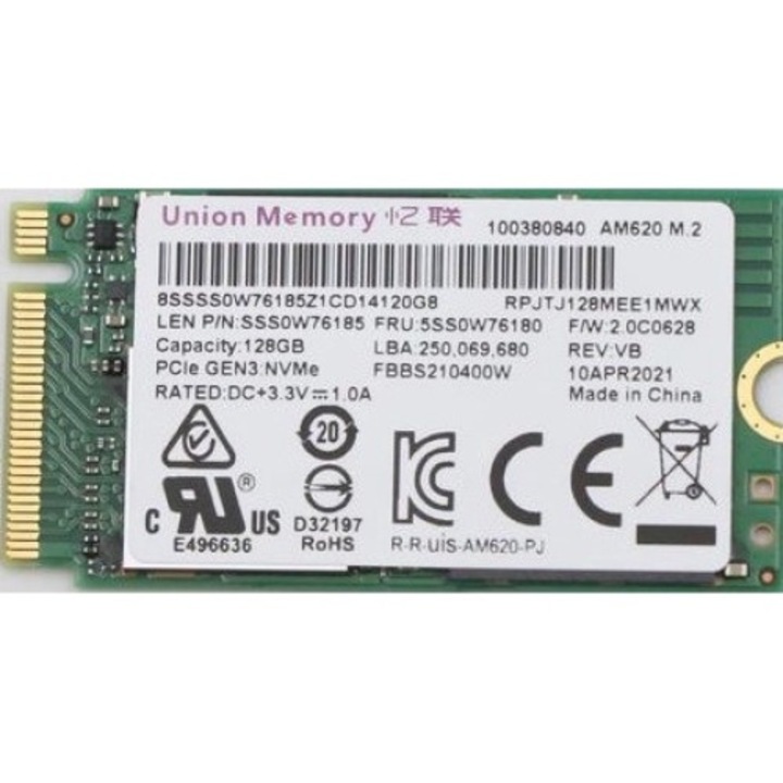SSD, Lenovo, 128 G, UMIS, PCle, Multicolor