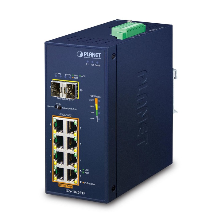 Switch, Industrial Planet IP30 Ind 8-P 10/100/1000T 213049715