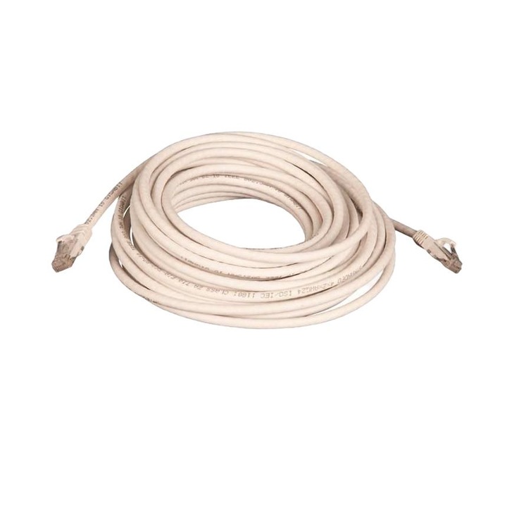 Мрежов кабел Lanview Cat6A U/UTP, Бял, 10м