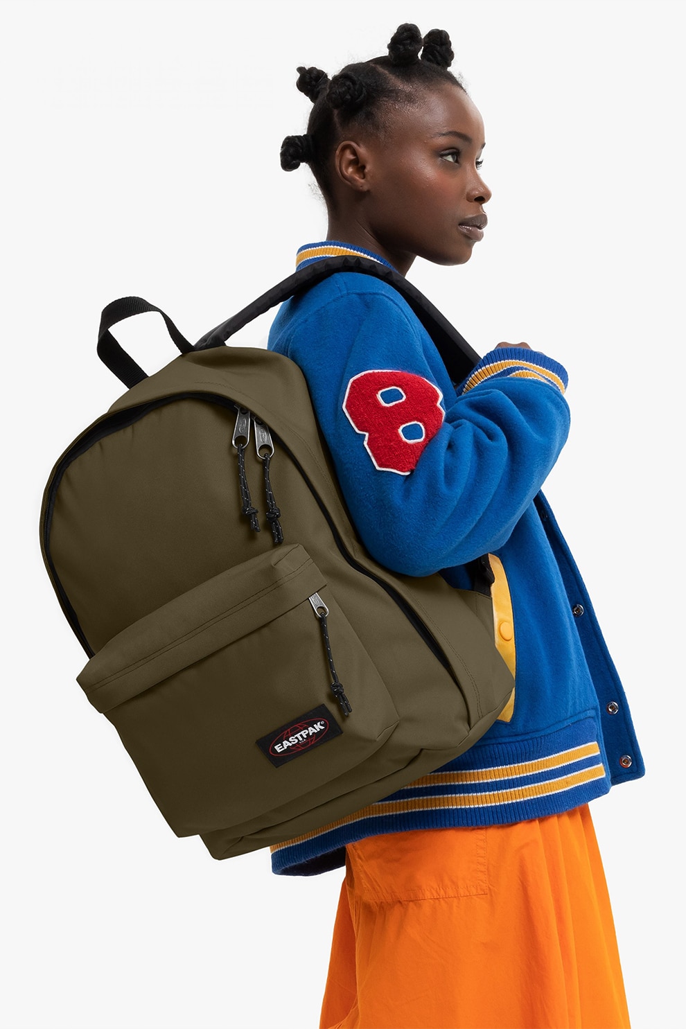 Eastpak, Rucsac unisex cu imprimeu Out of Office - 27 L, Kaki