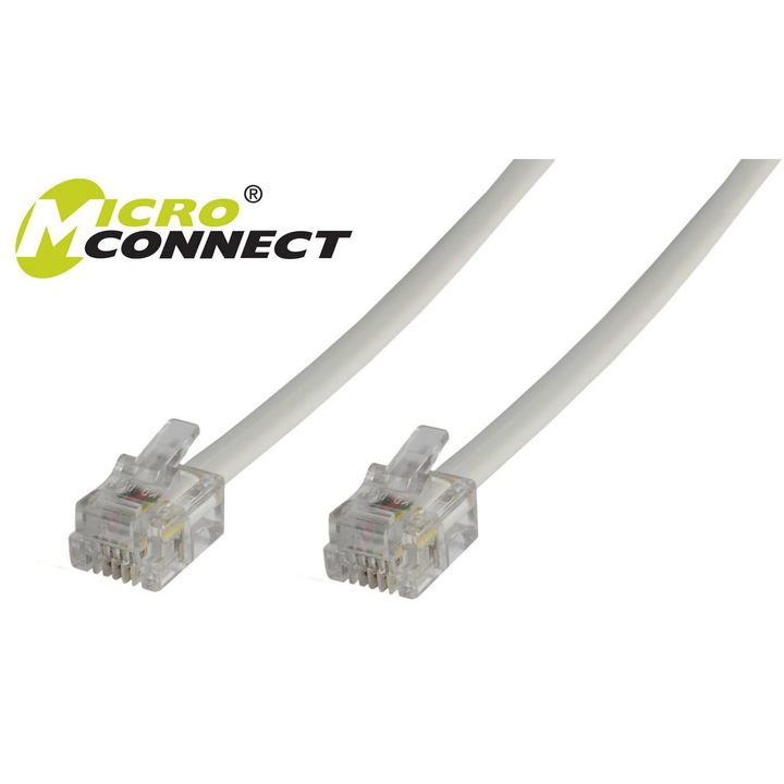 Конектор RJ12 MicroConnect, 6C/6P 2m