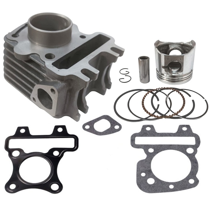 Set motor scuter, Balco, compatibil cu Piaggio Zip, Liberty, Aprilia Scarabeo 50 cc, 39mm, 4 Timpi