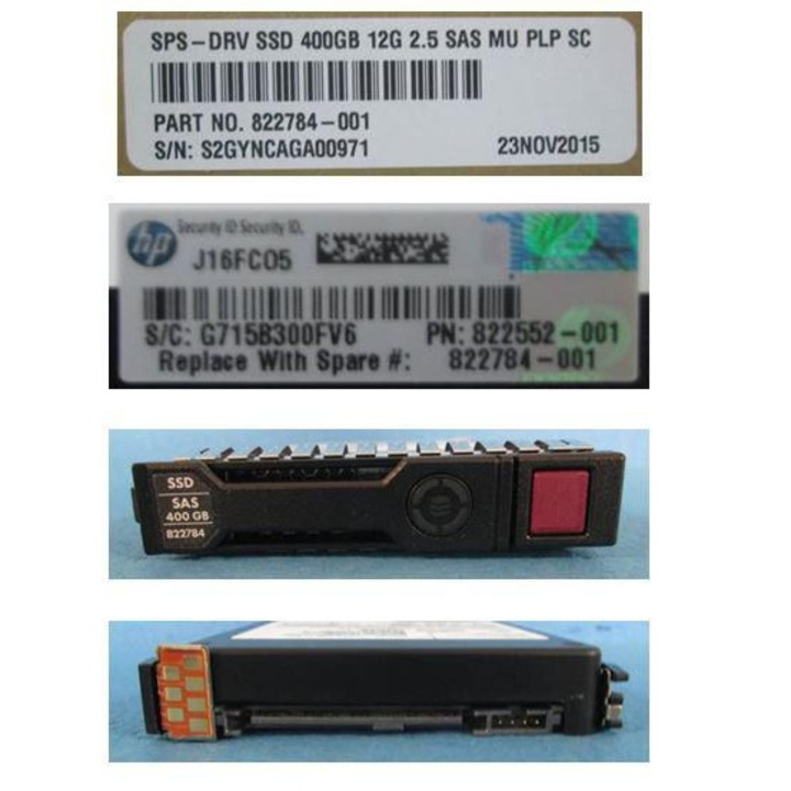 213055448 Hewlett Packard Enterprise Hot Plug SSD 400GB 2.5"