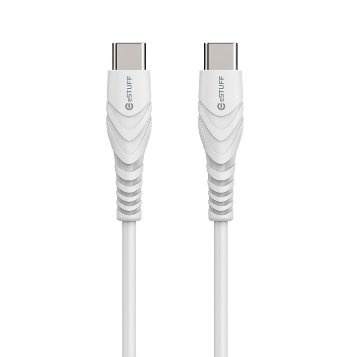 ESTUFF USB-C kábel - C 1,0 m, fehér